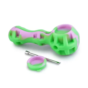 Pipe de Silicone com Vidro + Espatúla