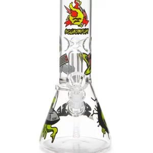 Glass Ice Bong Percolator Space Squadafum