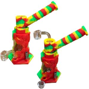 Bong de Vidro com Silicone Multi Funções