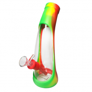 Bong de Vidro com Silicone